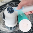 thumbnail image 4 of Yhmxh Multifunctional Dynamolectric Cleaning Brush Rechargeable Portable Waterproof Pot Brush Household Kitchen Brush Pool Glass Cleaning Brush Home and Kitchen kitchen Accessories kitchen Essentials, 4 of 5