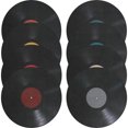 thumbnail image 1 of MasteelfCA 8 Pcs Autocollants Muraux pour Disques Vinyles Décoratifs pour Fête de Musique Ornements Rétro, 1 of 8