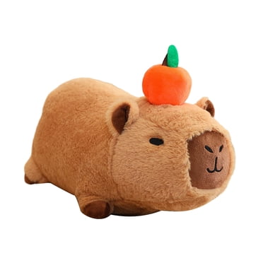 Capybara Stuffed Toy with Sound Unique Cute Capybara Stuffed Animal for Kids Lying down 20cm