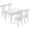 Blanc, variante sur Miangastore 5 Pcs 1/12 mini Maison Miniature Table à Manger Chaise Ensemble de Meubles en Bois (Couleur Bois)
