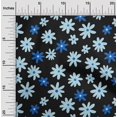 thumbnail image 2 of oneOone Silk Tabby Light Blue Fabric Abstract Retro Floral Craft Projects Decor Fabric Printed By The Yard 42 Inch Wide, 2 of 4