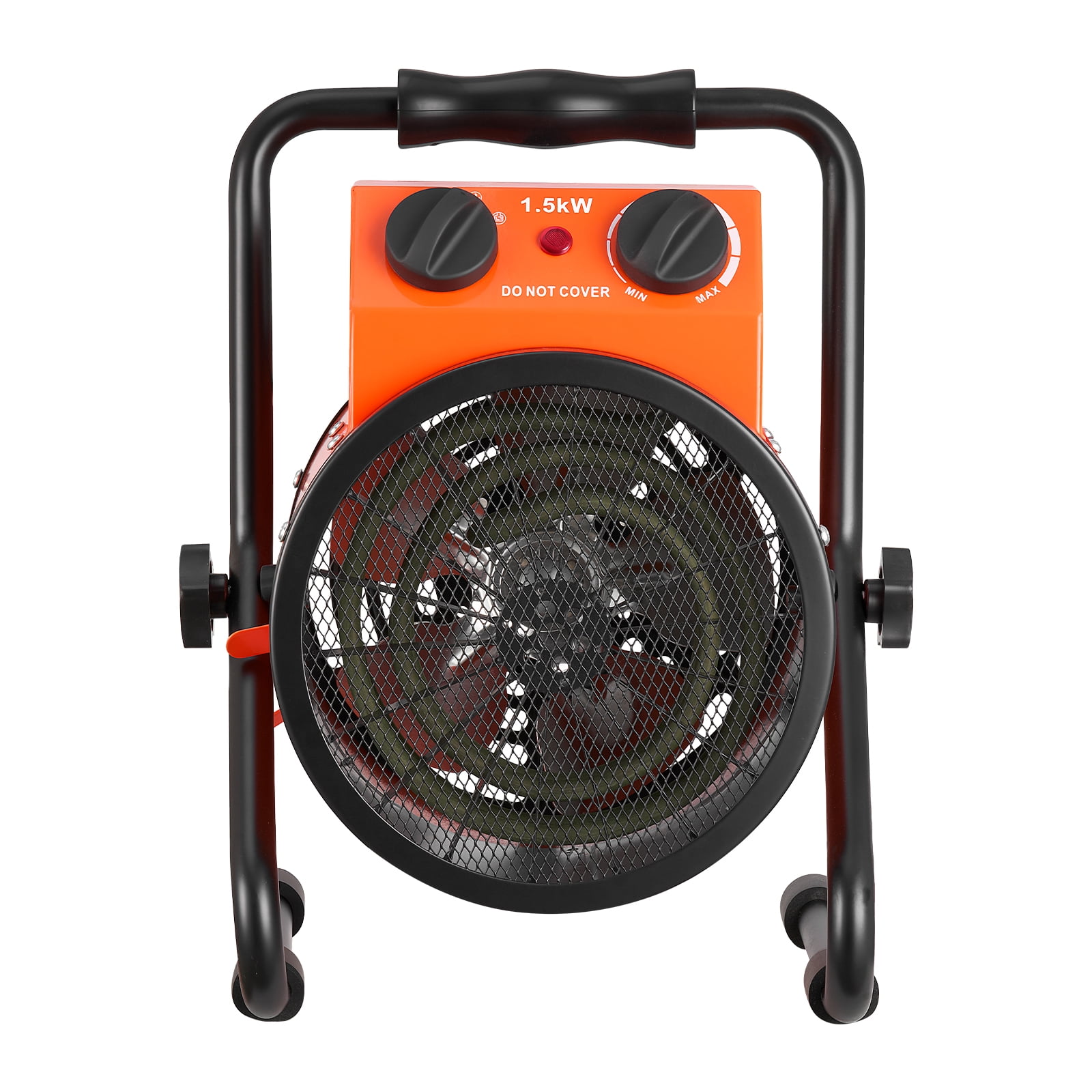 KFFKFF  Greenhouse Heater, 1500W Electric Space Heater with Fan & High Heat Modes, IPX4 Protection, 25° Adjustable Angle, Overheat Protection, for Grow Tent, Small Greenhouse