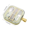 thumbnail image 3 of Home and Kitchen 304 Stainless Steel Portable Tableware Threepiece Set Kitchen Accessories Kitchen Organization Kitchen Decor Kitchen Gifts, 3 of 6
