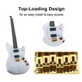 thumbnail image 4 of Guitar String Bridge, Alliage de Zinc 6 Cordes Chevalet de Guitare Électrique Chevalet de Selle Accessoire Instrument de Musique, 4 of 8