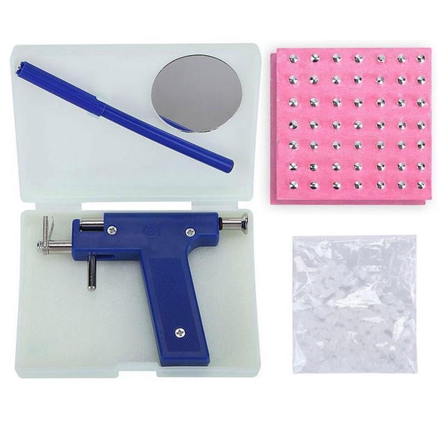 Professional Ear Nose Navel Body Piercing Gun Studs Piercing Punch Tool Kit Set