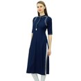 thumbnail image 2 of Phagun Kurti à Col Mandarin pour Femmes Tunique Ethnique Indienne Haut Kurta en Rayonne pour Dames, 2 of 6
