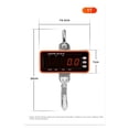 thumbnail image 3 of 1500kg Digital Hanging Scale With 65ft Remote Control Heavy Duty 1000kg/500kg Crane Scale Dimmable LED Industrial Hook Scales ,Portable, 3 of 6