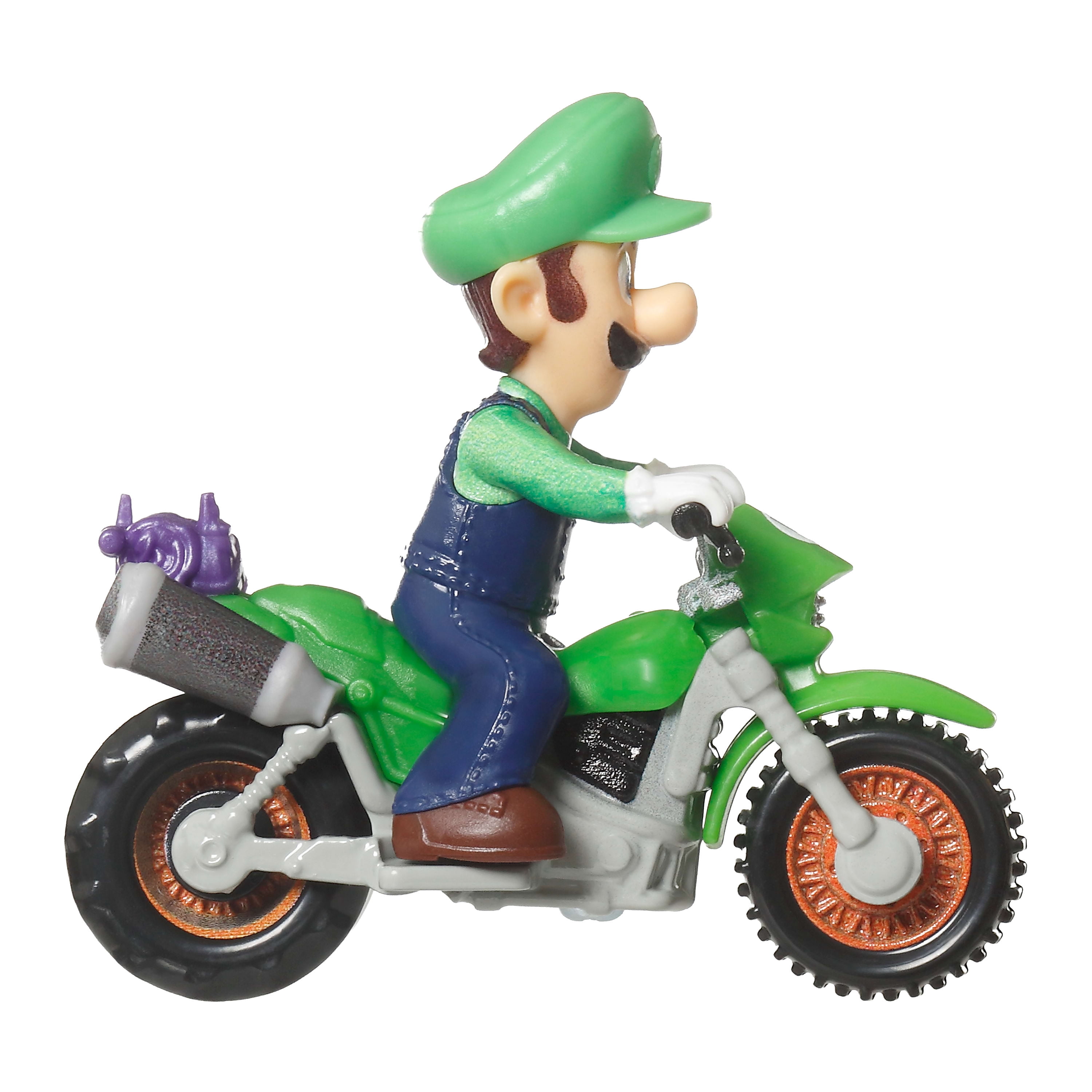 Hot Wheels Mario Kart véhicule jouet en métal moulé sous pression à l'échelle 1:64, Luigi