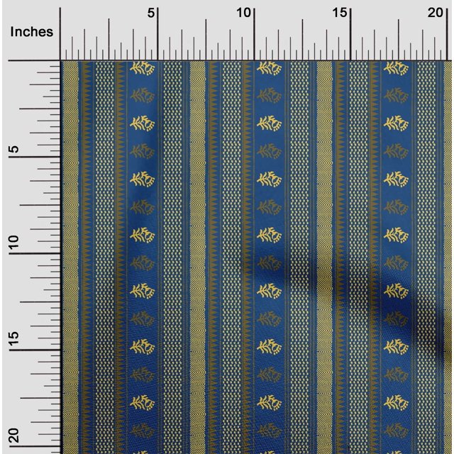 oneOone Polyester Lycra Fabric Geometric|Stripe & Floral Block Print Fabric BTY 56 Inch Wide