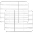 thumbnail image 1 of HAMPPLIES 2Pcs Baking Rack for Oven and Grill Stainless Steel Wire Rack Supports Heavy Weight, 1 of 7
