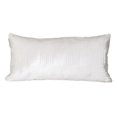 thumbnail image 1 of HomeRoots 402893 Quilted Velvet White Lumbar Throw Pillow, 1 of 1