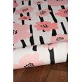thumbnail image 2 of Laurel 2' x 8' Washable Runner, Ivory and Pink, 2 of 6