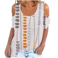 thumbnail image 1 of Birdeem Fashion Woman Round Neck Printing Short Sleeve T Shirt Blouse Tops Sweatshirt, 1 of 5