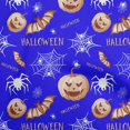 thumbnail image 1 of oneOone Velvet Blue Fabric Halloween Sewing Craft Projects Fabric Prints By Yard 58 Inch Wide, 1 of 4