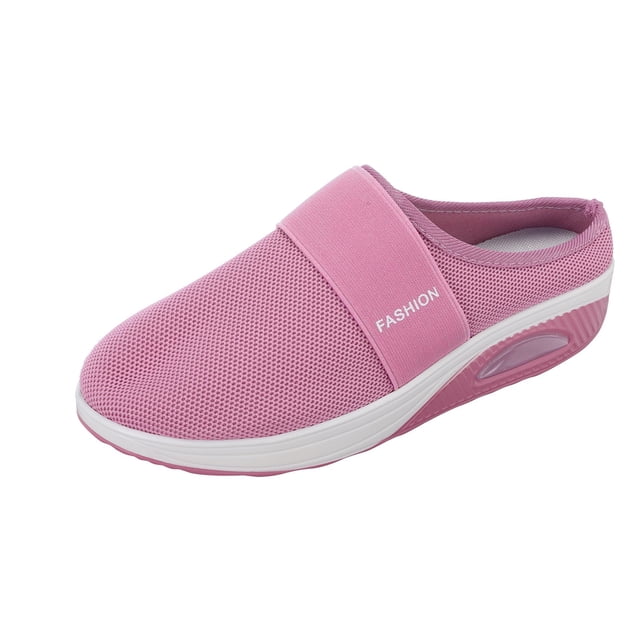Kcodviy Sandales Compensées pour Femmes Chaussures Décontractées pour Femmes Chaussures à Enfiler en Maille pour Femmes Chaussures à Enfiler pour Dames Chaussures Décontractées pour Femmes Plateforme en Filet Chaussures de Travail Décontractées pour Femmes