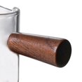 thumbnail image 3 of jifeng Cup Transparent Drinkware Bar cup walnut handle 150ml 150ml, 3 of 4