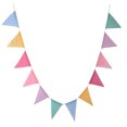 thumbnail image 1 of Bannière Suspendue Décorative Fanion 4 Mètres Drapeaux Triangulaires Décor pour Intérieur Extérieur, 1 of 8