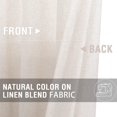 thumbnail image 4 of Curtainking Rustic Look Print Rod Pocket Curtains, Crude Linen Textured，26" x 36" 2 Panels, 4 of 6