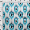 thumbnail image 3 of oneOone Rayon Turquoise Blue Fabric Asian Ikat Sewing Craft Projects Fabric Prints By Yard 56 Inch Wide-9605, 3 of 4