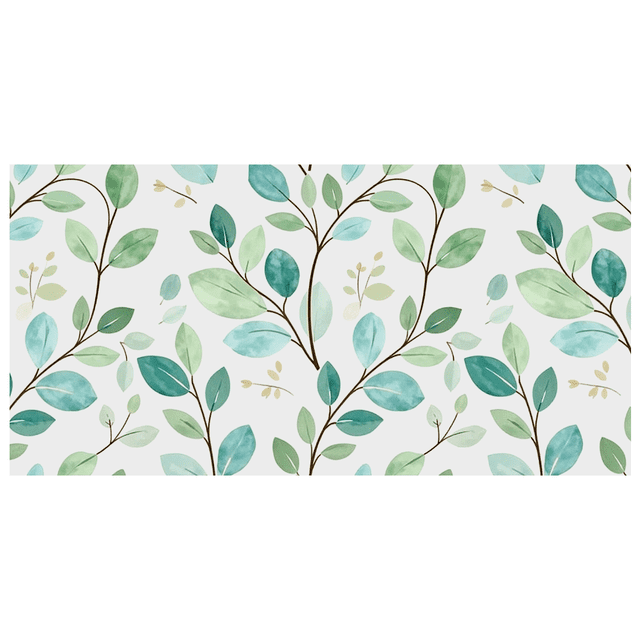 Watercolor Green Leaves Pattern Background Banner Party Decorations Backdrop Photography Props Wedding Celebration Event Decors