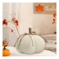 thumbnail image 4 of Way To Celebrate Sherpa Pumpkin Decoration, Diameter 7 inch, Cream colour, 4 of 4