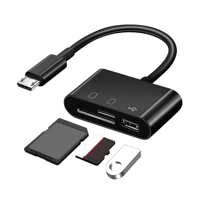 WIFKLSIIPG Lecteur de Carte Micro Type C Android Ordinateur Mobile Multifonction Otg2.0 Disque Sd/Tf U