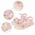 thumbnail image 4 of REDARER Girls' Rhinestone Princess Sandals Slingback with Ankle Strap, Bohemian Beach Shoes,for Size 5-5.5 Years, 4 of 9