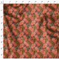 thumbnail image 4 of Soimoi Cotton Poplin Fabric Triangle & Pine Fruits Decor Fabric Printed Yard 56 Inch Wide, 4 of 5