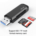 thumbnail image 2 of USB 3.0 Card Reader SD Micro SD Adapter for SDHC SDXC, 2 of 5