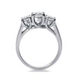 thumbnail image 2 of H/VS 2ct Three Stone Lab Grown Diamond Engagement Ring 14K White Gold, 2 of 2
