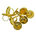 thumbnail image 4 of Rongfmy 10pcs 1 Inch Copper Base Blank Bezel Adjustable Pad Cabochon Base Finger Golden, 4 of 9
