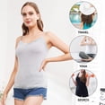 thumbnail image 2 of Charmo Women's Lace Camisole Adjustable Spaghetti Strap Tank Tops 2 Pack, 2 of 5