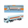thumbnail image 1 of Alloy Car Model 1:64 Scale, Small Trailer Container Truck with Pull Back Action, Diecast Toy Car Model Ornament for Collectors, Car Model, 1 of 6