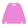 thumbnail image 4 of RXIRUCGD Chandail à Capuche pour Enfants Garçons Filles Mode Mignon Couleur Unie Manches Longues Col Rond (Rose, Taille : 3 Ans), 4 of 7