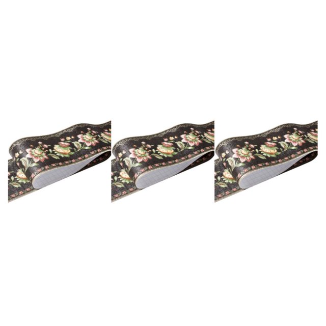 Baohd Ligne de Taille Imperméable en PVC pour Mur Rétro Mode et Facile Lanterne Noire 3ensemble