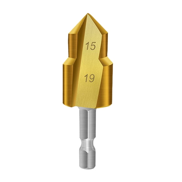 Hex Shank PPR Pipe Reamer Drill Bit, Carbon Steel Water Pipe Hole Opener for 20/25/32mm Pipe Sizes, Efficient Burr Removal and Smooth Drilling for Home Plumbing Maintenance
