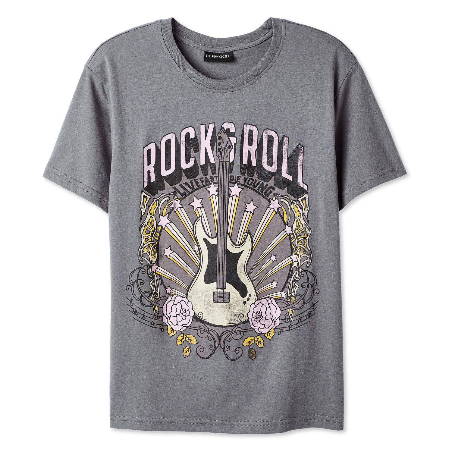 T-shirt rock and roll The Pink Closet pour femmes