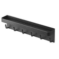 thumbnail image 1 of Key Rack with Tray, Carbon Steel Mail Organizer with Hooks  Load Bearing  for Home Black Nail Free Adhesive and Screws, 1 of 8