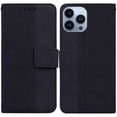 thumbnail image 3 of Étui pour iPhone 14 Pro Durable Magnétique en Cuir PU Porte-Cartes Portefeuille à Rabat, 3 of 5