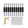 thumbnail image 1 of Xuanheng 21 Pcs High-Quality Iron Cassette Screws Support Rod , Adjustable for Wall Mount Switch Box Junction Box Socket 86 Insulated Type, 1 of 8