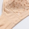 thumbnail image 3 of Comfortable Bras Women Front Closure Non-Restrictive Fit Bra Plus Size With Wireless No Padding​​ Womens Bra Khaki 105B, 3 of 4