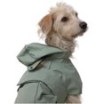 thumbnail image 1 of Trail Hound Rain Vest – Waterproof Pet Coat with Reflective Trim & Adjustable Fit – Lightweight, Breathable Jacket for Wet Weather Walks – Fits All Breeds - XL - (Sage), 1 of 5