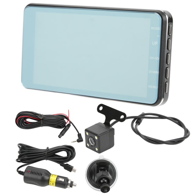 ANGGREK Car DVR Dashcam,1080P Car Driving Recorder Car DVR Dashcam 170° Wide Angle Loop Recording Dual Lens Dash Camera