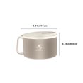 thumbnail image 3 of Khaki Stainless Steel Instant Bowl Suitable For Student Dormitory Picnic Camping Can Be Drained Large Capacity Rice Bowl With Lid Lunch Box Gift, 3 of 6