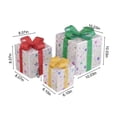 thumbnail image 3 of Dvkptbk Christmas Lighted Boxes Remote Control, Set of 3 LED up Decor Outdoor, up Christmas Boxes Present Decorations Outdoor Yard Christmas Decorations, 3 of 9
