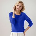 thumbnail image 1 of SHIXIAOO Chandail à Col Rond pour Femme, Chandail, Couleur Unie, Manches Longues, Robe Chandail Raglan, Chandail à Quart de Glissière, Chandail, 1 of 3