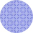 thumbnail image 1 of Ahgly Company Machine Washable Indoor Round Transitional Light Slate Blue Area Rugs, 3' Round, 1 of 7