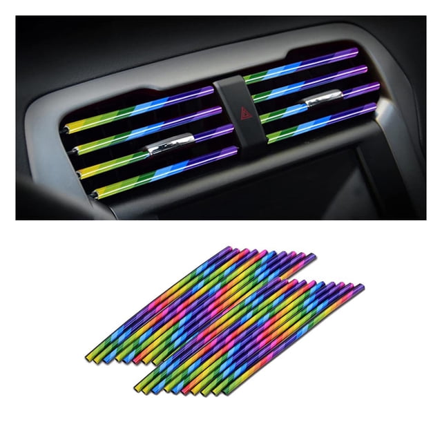 EGNMCR Room Decor Home Decor Modification Of The U-shaped Electroplated Bright Strips In The Decorative Strips Of Automobile Outlets, Chromium Plated Colorful Interior Decoration Decorative strip