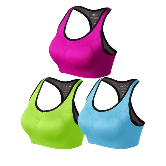 Matchstick Soutien-Gorge de Sport de Yoga Sans Armatures pour Femmes