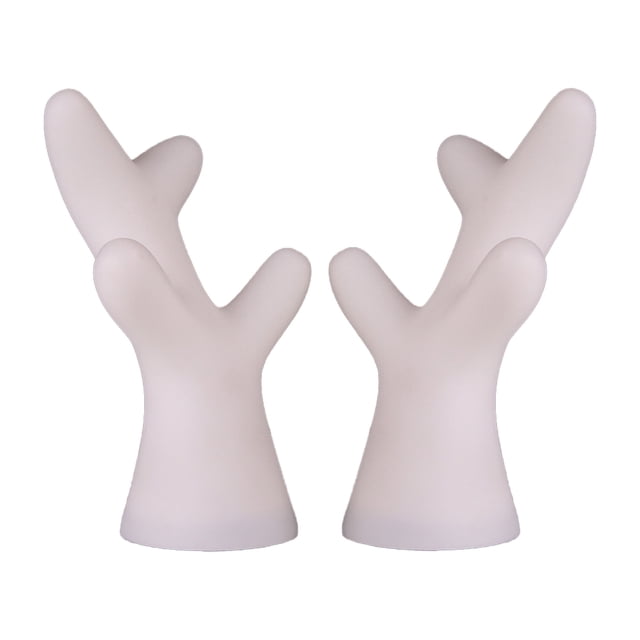 Thinsony 2pcs Antlers Sticker Easy To Install Christmas Car Sticker With Waterproof Antlers Cute Stylish white large 1Set